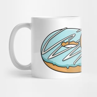 Donut cartoon illustration Mug